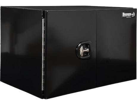 Buyers-1705845-24x24x60 Inch Black Smooth Aluminum Underbody Truck Tool Box With Barn Door, (product_type), (product_vendor) - Nicks Truck Parts