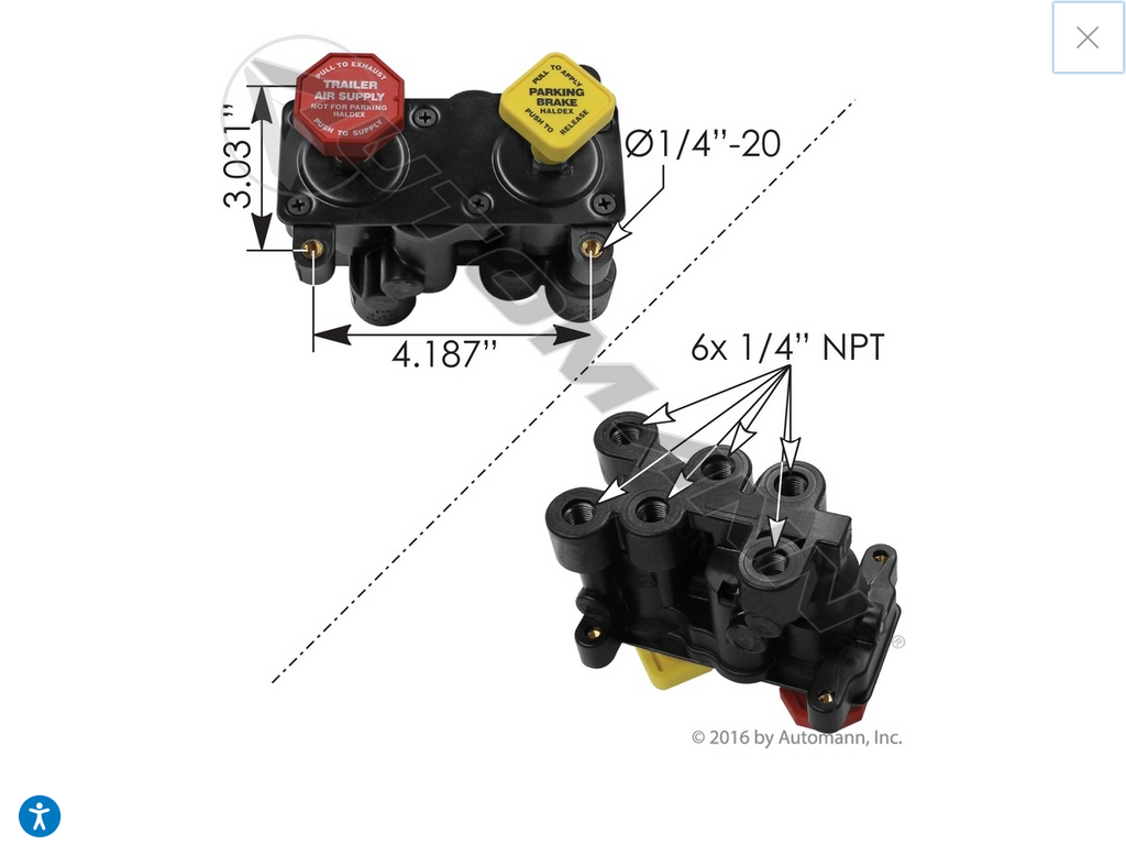 170HXKN20611 - Original Equipment Haldex Manifold Dash Control Module - Nick's Truck Parts