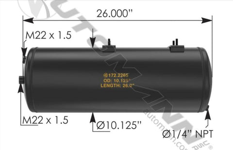 172.2265- Air Tank Volvo - Nick's Truck Parts