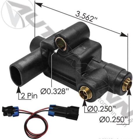 173.1107-Horn Air Solenoid Valve, (product_type), (product_vendor) - Nick's Truck Parts