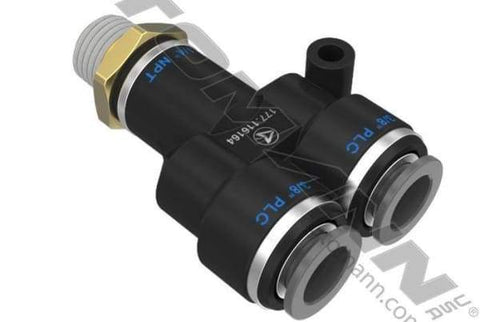 177.116164-PLC Male Branch Y 3/8in X 1/4in, (product_type), (product_vendor) - Nick's Truck Parts