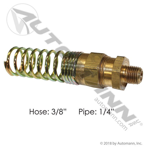 177.16936B - Hose Coupling w/Spring 3/8IN x 1/4NPT - Nick's Truck Parts