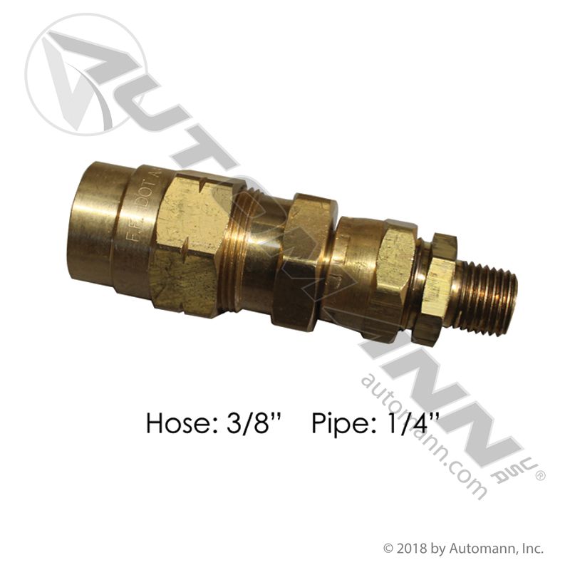 177.16946B - Swivel Hose Coupling 3/8IN x 1/4NPT - Nick's Truck Parts