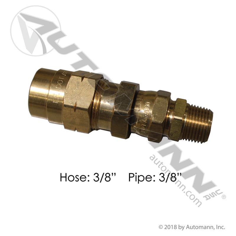 177.16946C - Swivel Hose Coupling 3/8IN x 3/8NPT - Nick's Truck Parts