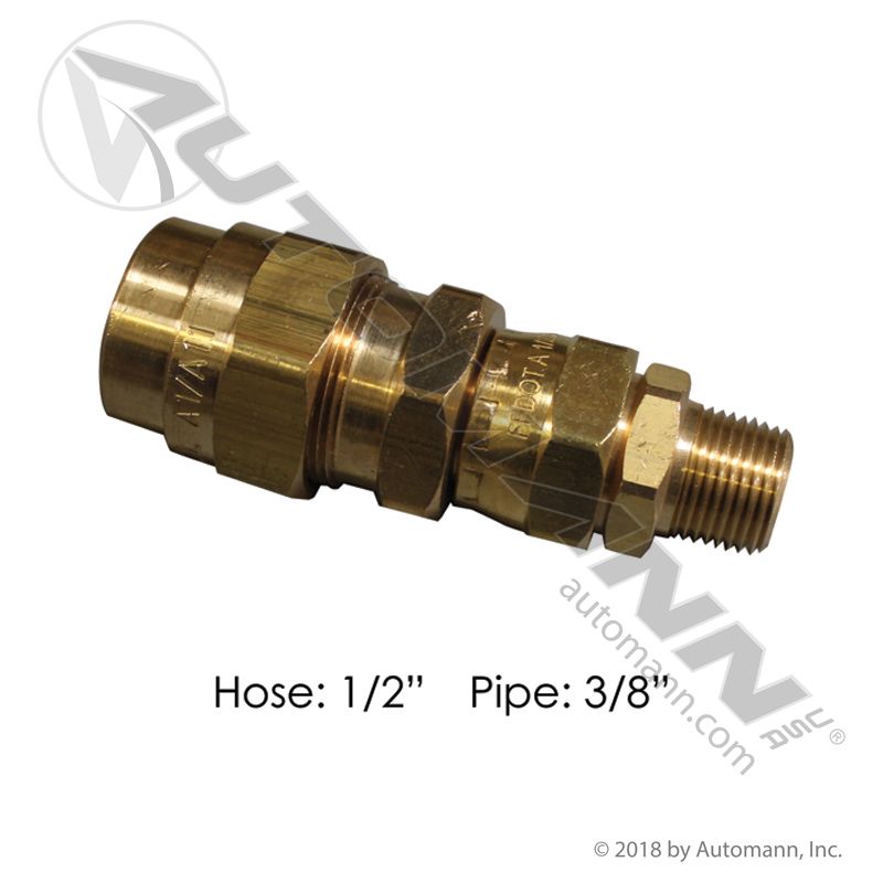 177.16948C- Swivel Hose Coupling 1/2IN x 3/8NPT - Nick's Truck Parts