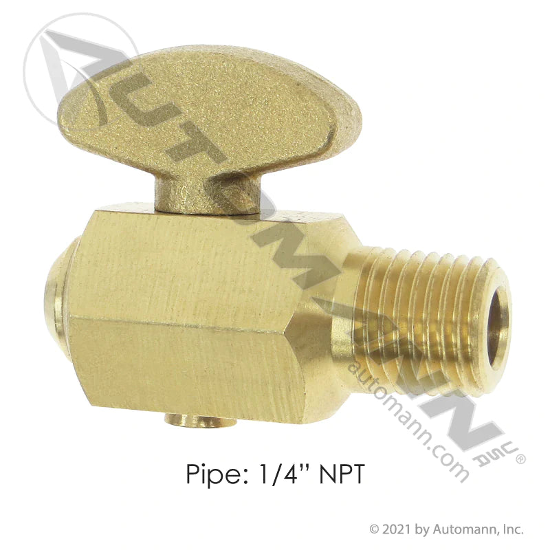 177.4040- Drain Valve Wing Handle 1/4in NPT - Nick's Truck Parts