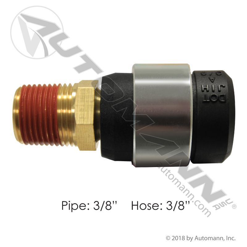 177.71402 - Air Brake Hose 3/8in Repair Fitting - Nick's Truck Parts