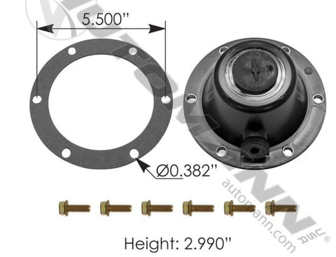 180.CR1630- CR Hub Cap - Nick's Truck Parts