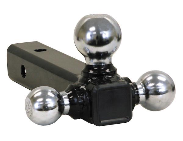 Buyers-1802205-Tri-Ball Hitch Solid Shank With Chrome Balls, (product_type), (product_vendor) - Nick's Truck Parts