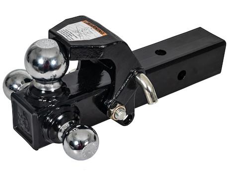 1802280 -Buyers- Tri-Ball Hitch With Pintle Hook And Chrome Towing Balls - 2-1/2 Inch Receiver - Nick's Truck Parts