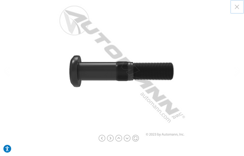 201.6063L-Metric Serrated Stud LH - Nick's Truck Parts