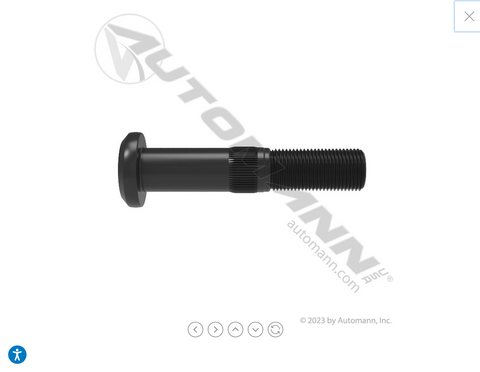 201.6063R- Metric Serrated Stud RH - Nick's Truck Parts