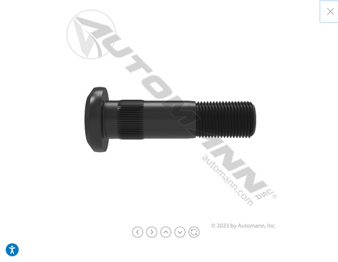 201.6064R- Metric Serrated Stud RH - Nick's Truck Parts