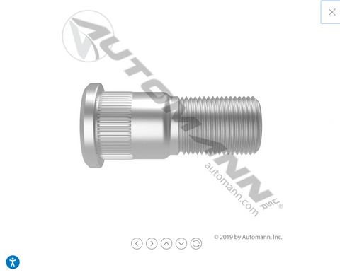 201.6120R- Metric Serrated Stud RH - Nick's Truck Parts