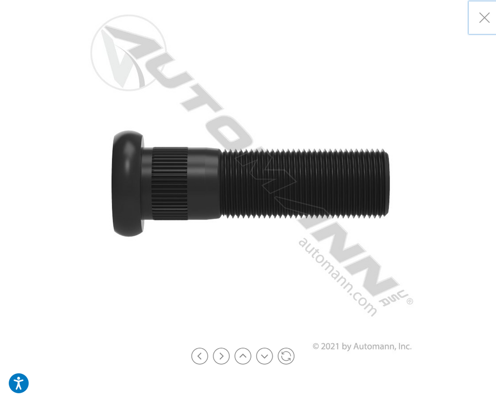 201.6165- Metric Serrated Stud RH - Nick's Truck Parts