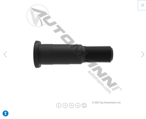 201.6170- Metric Serrated Stud RH - Nick's Truck Parts