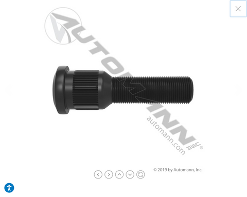 201.6171- Metric Serrated Stud RH - Nick's Truck Parts