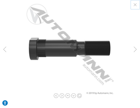 201.6243- Metric Serrated Stud RH - Nick's Truck Parts