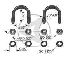 29428X-U-Joint Strap Kit, (product_type), (product_vendor) - Nick's Truck Parts