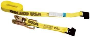 DC23400227- 2" Long Wide Ratchet Strap 27' with Flat Hooks - Nick's Truck Parts