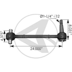 345-885  -  Bearing Style Torque Rod (Bushed), (product_type), (product_vendor) - Nick's Truck Parts
