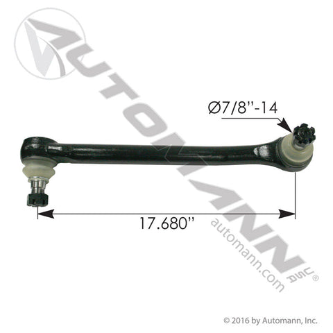 463.DS1214 -  Drag Link 17.680in C to C IHC - Nick's Truck Parts