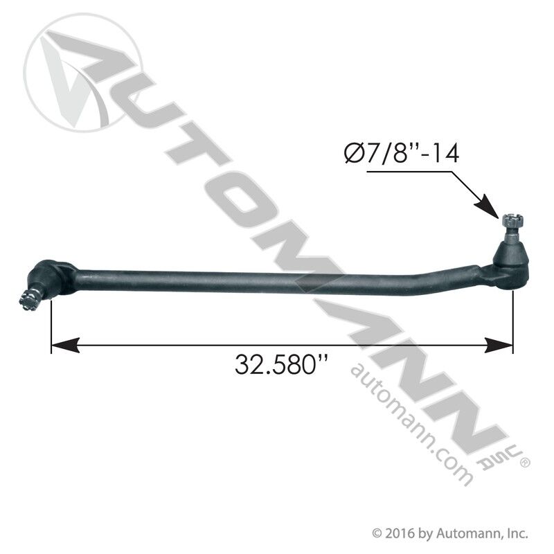 463.DS1274 - Drag Link 32.580in C to C Freightliner - Nick's Truck Parts