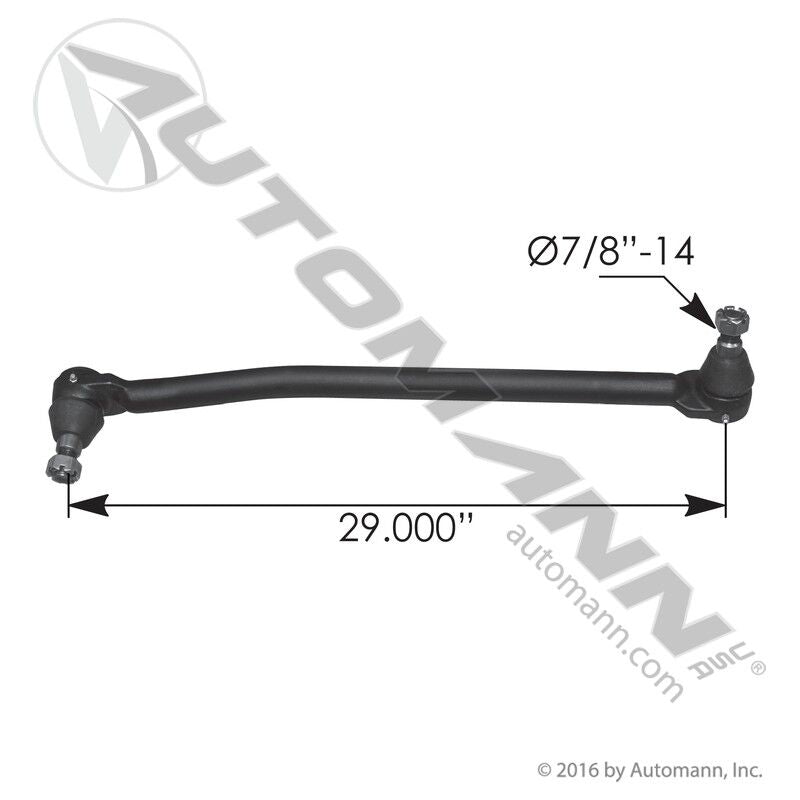 463.DS1279 - Drag Link 29.000in C to C Kenworth - Nick's Truck Parts