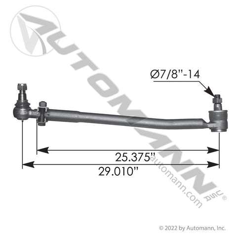 463.DS1294A - Drag Link 29.010in C to C IHC - Nick's Truck Parts