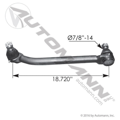 463.DS1340 - Drag Link 18.720in C to C Freightliner - Nick's Truck Parts