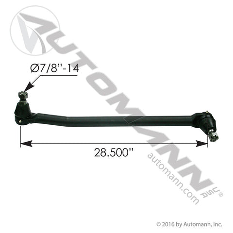 463.DS1346 - Drag Link 28.500in C to C Freightliner - Nick's Truck Parts