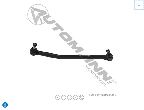 463.DS4690  - Drag Link 28.350in C to C Freightliner - Nick's Truck Parts