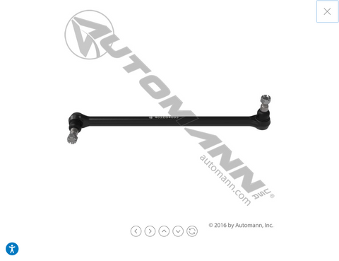 463.DS4693  - Drag Link 26.969in C to C Freightliner - Nick's Truck Parts