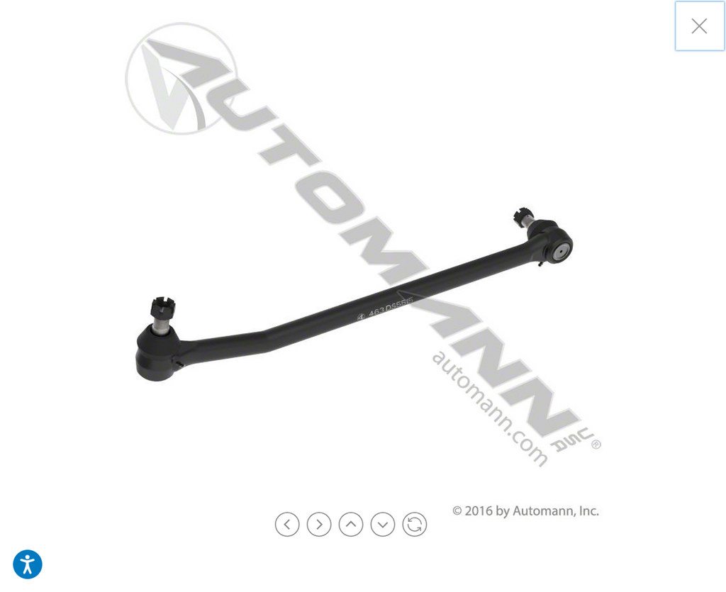 463.DS5515 - Drag Link 28.500in CtoC IHC/Ford/BBus - Nick's Truck Parts