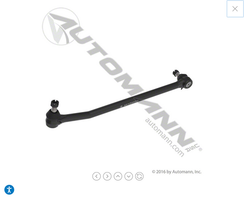 463.DS5515 - Drag Link 28.500in CtoC IHC/Ford/BBus - Nick's Truck Parts