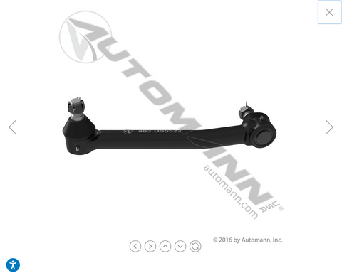 463.DS5522- Drag Link 15.750in C to C IHC - Nick's Truck Parts