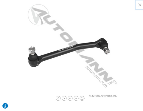 463.DS55242 - Drag Link 16.625in C to C IHC RH - Nick's Truck Parts