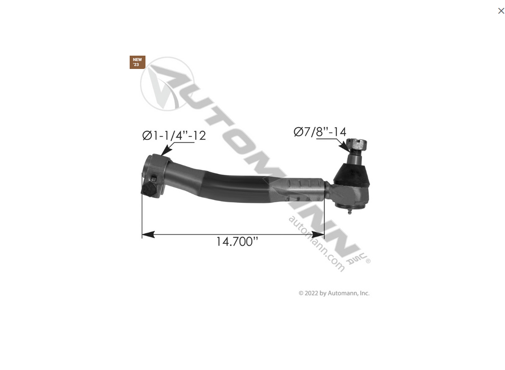 463.DS5554 - Drag Link IHC - Nick's Truck Parts
