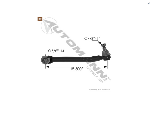 463.DS5567 - Drag Link LH IHC - Nick's Truck Parts