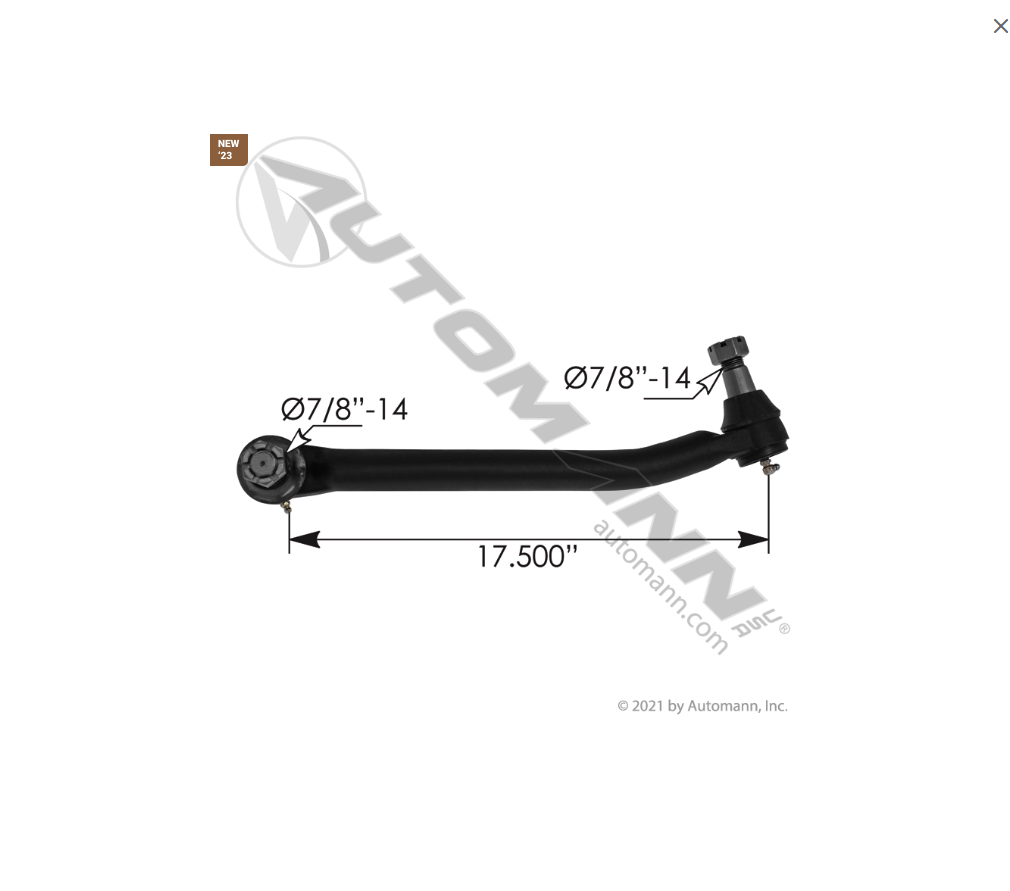 463.DS5575 - Drag Link IHC - Nick's Truck Parts