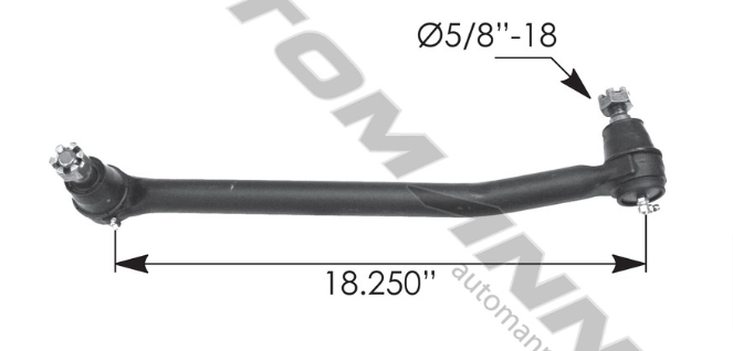 463.DS55942 - Drag Link 18.250in C to C IHC - Nick's Truck Parts