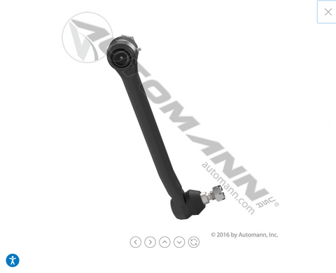 463.DS5911 - Drag Link 15.500in C to C Kenworh - Nick's Truck Parts