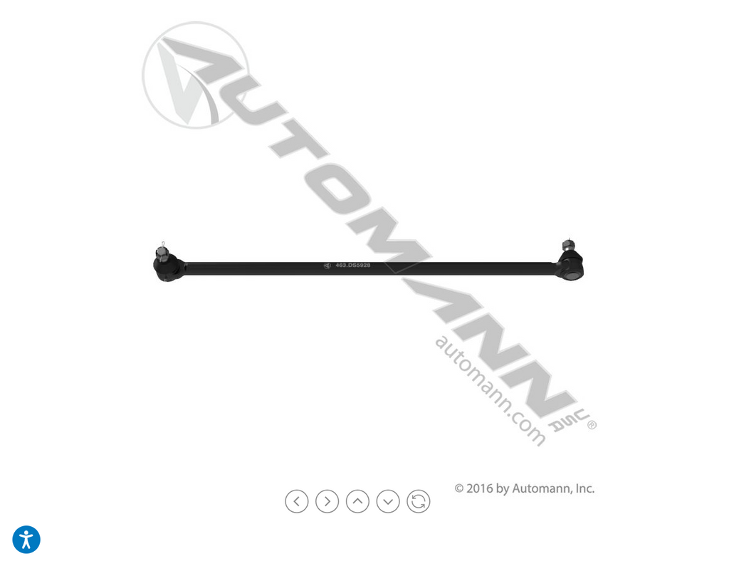 463.DS5928 - Drag Link 43.000in C to C Kenworth - Nick's Truck Parts