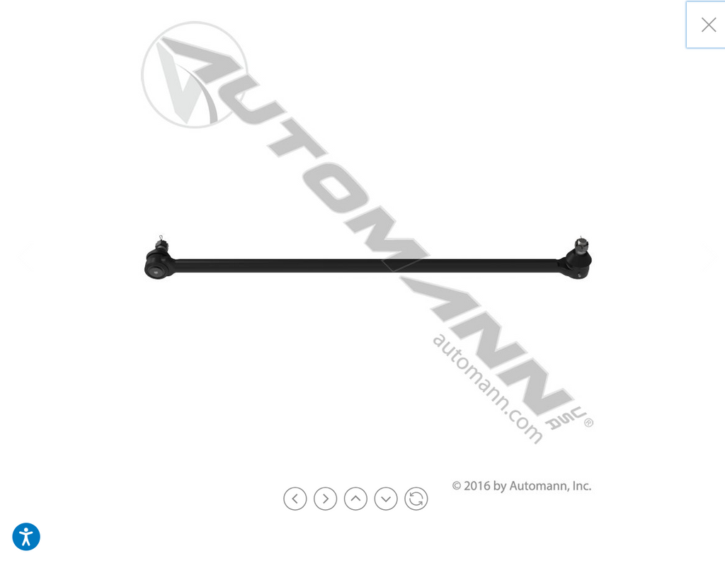 463.DS5929 - Drag Link 43.000in C to C Kenworth - Nick's Truck Parts