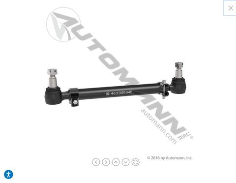 463.DS5945 - Drag Link 21.000in C to C Kenworth - Nick's Truck Parts