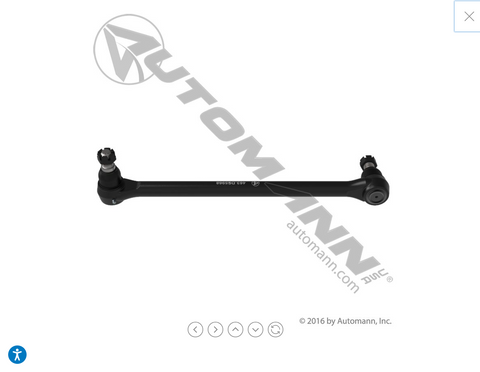 463.DS5968 - Drag Link 21.125in C to C Kenworth - Nick's Truck Parts
