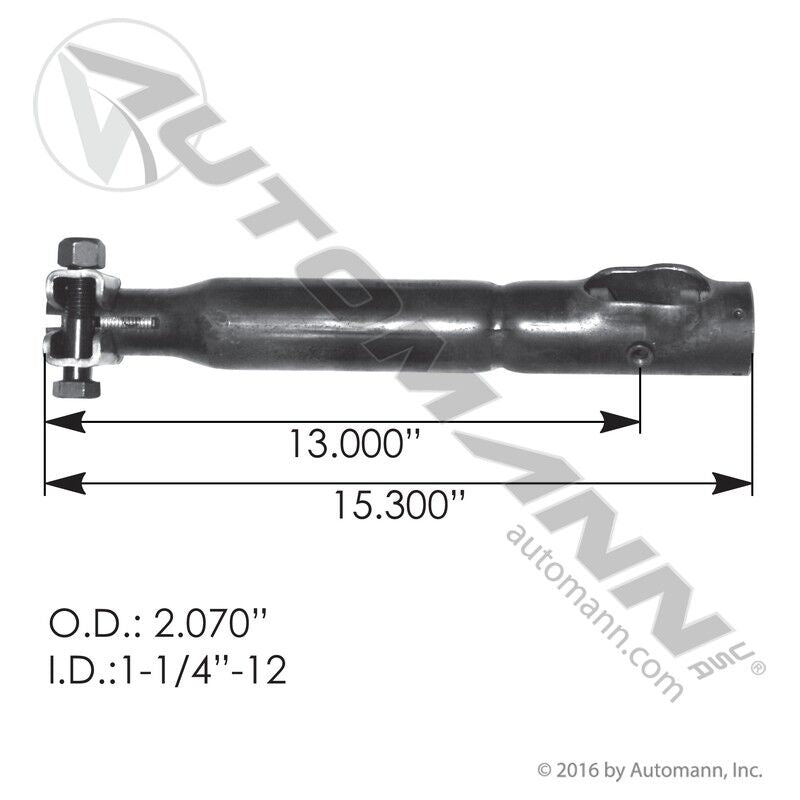 463.DS6206 - Drag Link 15.300in E to E Mack - Nick's Truck Parts