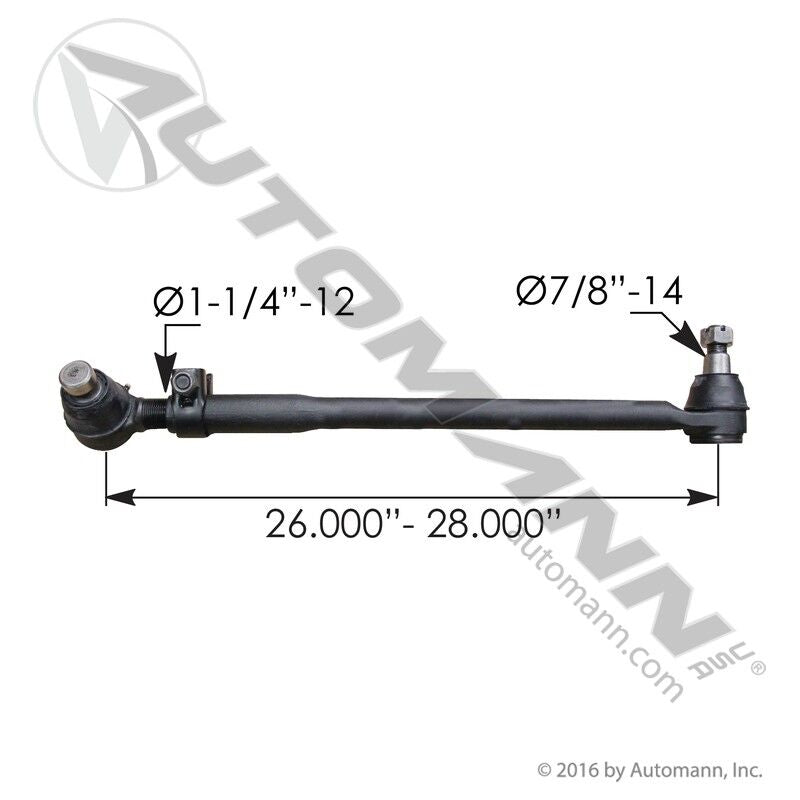 463.DS6225 - Drag Link 26.000in C to C Mack - Nick's Truck Parts
