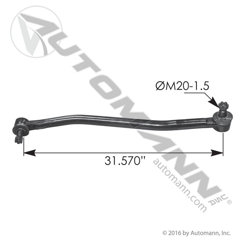 463.DS6258 - Drag Link 31.570in C to C Mack - Nick's Truck Parts