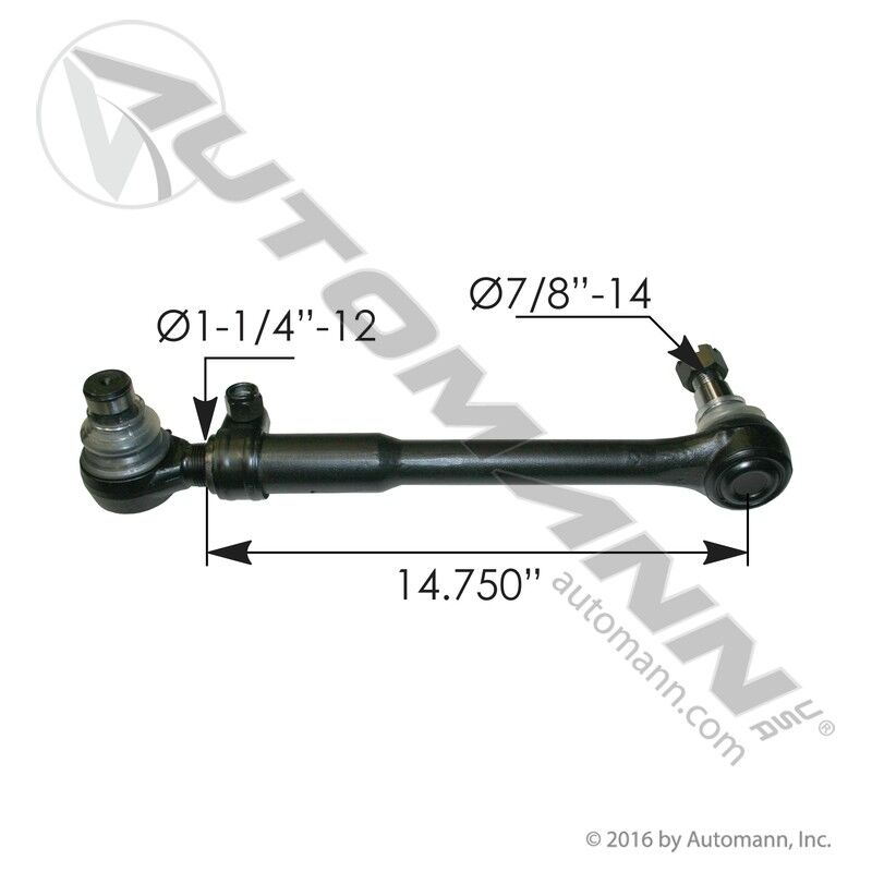463.DS6271 - Drag Link 17.640in C to C Mack - Nick's Truck Parts